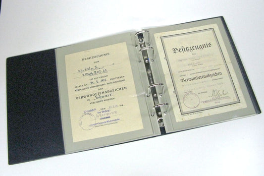 SPARSET Album mit Schuber Standard blau für Urkunden oder Dokumente Format ca. A5