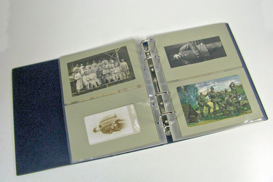 SPARSET Album mit Schuber Standard blau für Fotos, Pässe, etc. Format ca. A5
